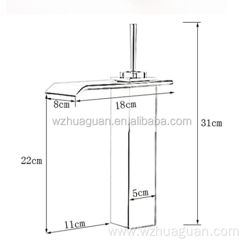 Factory Urban Single Handle Waterfall Basin Faucet